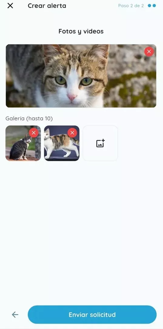 Selecting the operating area on the map.